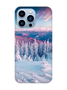 Магнітний чохол на iPhone 13 Pro Max із підтримкою MagSafe :: Зимові гори (принт 163)