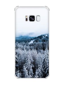 Чохол з потовщеними кутами на Samsung Galaxy S8 :: Зимовий ліс (принт 164)