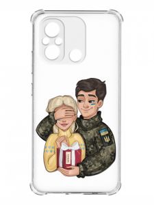 Чохол з потовщеними кутами на Xiaomi Redmi 12C :: Подарунок Перемога (патріотичний принт 178)