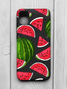 Матовий чорний чохол на Samsung Galaxy A04E/A042 :: Кавуни (принт 341)