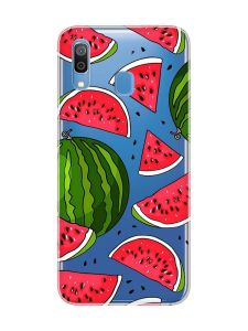Прозорий чохол для Samsung Galaxy A30 (2019)/A20 (2019) :: Кавуни (принт 341)