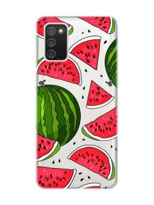 Прозорий чохол для Samsung Galaxy A02s :: Кавуни (принт 341)