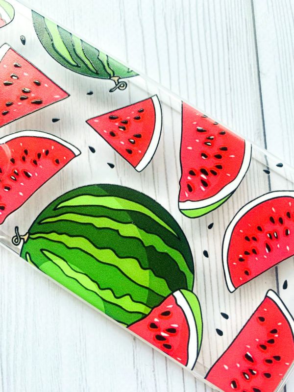 Чохол з потовщеними кутами на Samsung A12 4G :: Кавуни (принт 341)