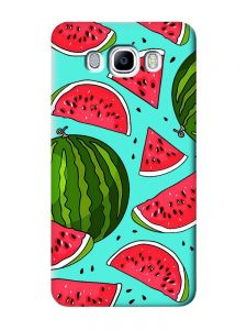 Матовий бірюзовий чохол на Samsung Galaxy J7(2016) J710 :: Кавуни (принт 341)