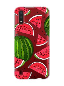 Прозорий чохол для Samsung Galaxy A01 :: Кавуни (принт 341)