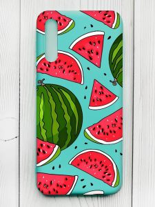 Матовий бірюзовий чохол на Samsung Galaxy A50 (2019) A505/A30s :: Кавуни (принт 341)