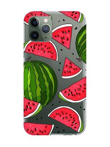 Прозорий чохол на iPhone 12 / 12 Pro :: Кавуни (принт 341)