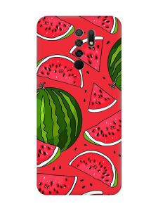 Матовий червоний чохол на Xiaomi Redmi 9 :: Кавуни (принт 341)