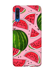 Матовий рожевий чохол на Samsung Galaxy A50 (2019) A505/A30s :: Кавуни (принт 341)