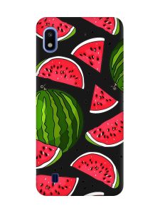 Матовий чорний чохол на Samsung Galaxy A10 (2019) A105 :: Кавуни (принт 341)