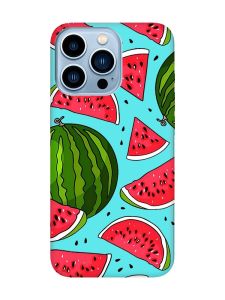 Матовий бірюзовий чохол на Apple iPhone 13 Pro Max :: Кавуни (принт 341)