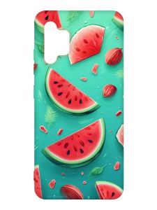 Чохол з рожевими боками на Samsung Galaxy A32 :: Скибки кавуна (принт 340)