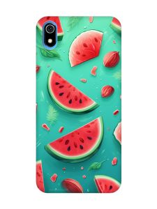 Чохол з рожевими боками на Xiaomi Redmi 7A :: Скибки кавуна (принт 340)