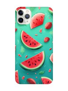 Чохол з червоними боками на iPhone 11 Pro Max (6.5) :: Скибки кавуна (принт 340)