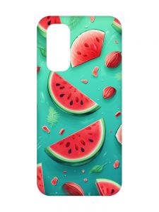 Чохол з рожевими боками на Xiaomi Redmi Note 11 4G :: Скибки кавуна (принт 340)