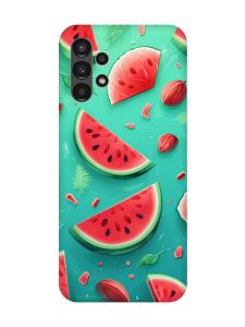 Чохол з рожевими боками на Samsung A13 4G :: Скибки кавуна (принт 340)