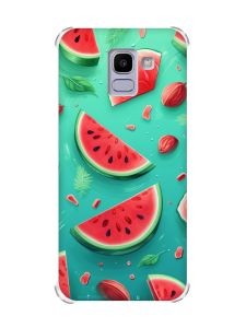 Чохол із потовщеними кутами на Samsung Galaxy J6 (2018) J600F :: Скибки кавуна (принт 340)