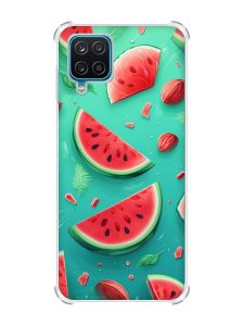 Чохол з потовщеними кутами на Samsung A12 4G :: Скибки кавуна (принт 340)