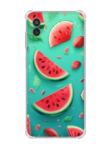 Чохол з потовщеними кутами на Samsung Galaxy M13 5G :: Скибки кавуна (принт 340)