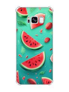 Чохол з потовщеними кутами на Samsung Galaxy S8 :: Скибки кавуна (принт 340)