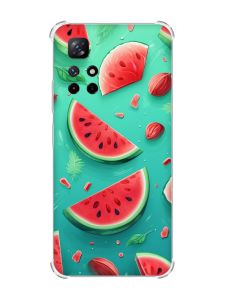 Чохол з потовщеними кутами на Xiaomi Redmi Note 11 4G :: Скибки кавуна (принт 340)