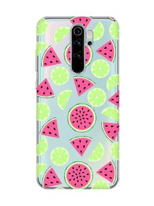 Прозорий чохол на Xiaomi Redmi Note 8 Pro :: Кавуни и лайм (принт 345)