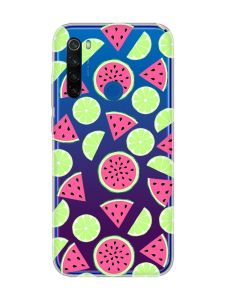 Прозорий чохол на Xiaomi Redmi Note 8T :: Кавуни и лайм (принт 345)