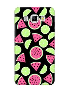 Матовий чорний чохол на Samsung Galaxy J5(2016) J510 :: Кавуни и лайм (принт 345)