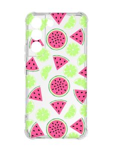 Чохол із потовщеними кутами на Samsung Galaxy S22 :: Кавуни и лайм (принт 345)