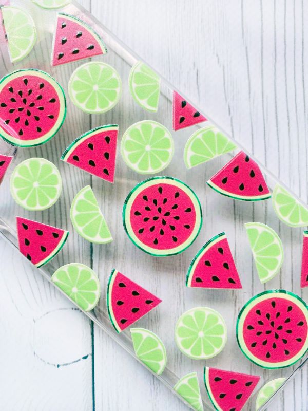 Прозорий чохол на Xiaomi Redmi 10C :: Кавуни и лайм (принт 345)