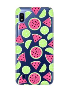 Прозорий чохол на Samsung Galaxy A10 (2019) A105 :: Кавуни и лайм (принт 345)