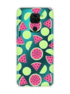 Прозорий чохол на Xiaomi Redmi Note 9 :: Кавуни и лайм (принт 345)