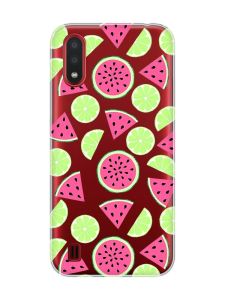 Прозорий чохол для Samsung Galaxy A01 :: Кавуни и лайм (принт 345)