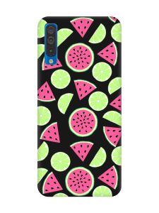 Матовий чорний чохол на Samsung Galaxy A50 (2019) A505/A30s :: Кавуни и лайм (принт 345)
