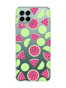 Прозорий чохол на Samsung Galaxy M33 5G :: Кавуни и лайм (принт 345)