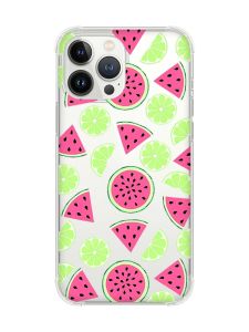 Чохол із потовщеними кутами на iPhone 14 Pro Max :: Кавуни и лайм (принт 345)