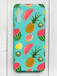 Матовий бірюзовий чохол на Samsung Galaxy A50 (2019) A505/A30s :: Фруктовий мікс (принт 347)