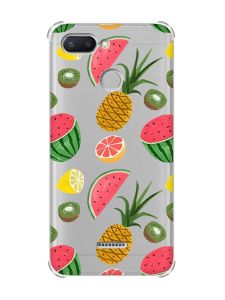 Чохол із потовщеними кутами для Xiaomi Redmi 6 :: Фруктовий мікс (принт 347)