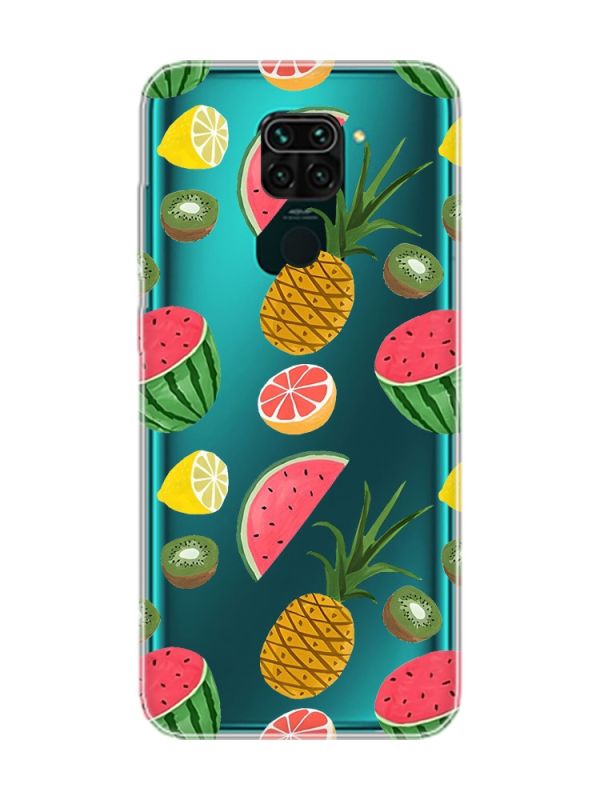 Прозорий чохол на Xiaomi Redmi Note 9 :: Фруктовий мікс (принт 347)