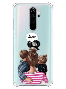 Чохол з потовщеними кутами на Xiaomi Redmi Note 8 Pro :: Супер Мама (принт 29)