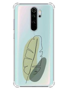 Чохол з потовщеними кутами на Xiaomi Redmi Note 8 Pro :: Листочок (принт 65)