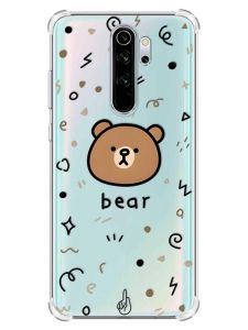 Чохол з потовщеними кутами на Xiaomi Redmi Note 8 Pro :: Ведмедик (принт 76)