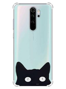 Чохол з потовщеними кутами на Xiaomi Redmi Note 8 Pro :: Котик (принт 119)