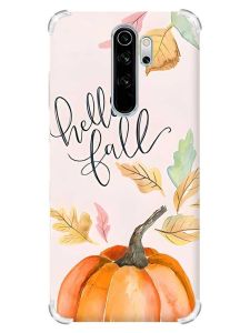 Чохол з потовщеними кутами на Xiaomi Redmi Note 8 Pro :: Привіт, осінь (принт 111)