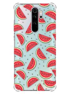 Чохол з потовщеними кутами на Xiaomi Redmi Note 8 Pro :: Кавуновий фон (принт 344)