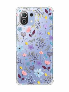Чохол з потовщеними кутами на Xiaomi Mi 11 Lite :: Квітковий фон (принт 267)