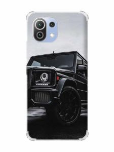 Чохол з потовщеними кутами на Xiaomi Mi 11 Lite :: Авто чорне (принт 234)