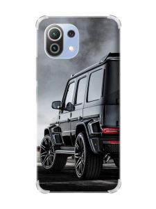 Чохол з потовщеними кутами на Xiaomi Mi 11 Lite :: Авто чорне (принт 235)