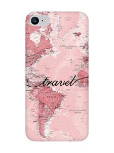 Чохол з червоними боками на iPhone 7/ iPhone 8 :: Карта (принт 319)