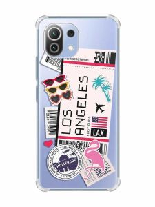 Чохол з потовщеними кутами на Xiaomi Mi 11 Lite :: Подорожі. Лос-Анджелес (принт 328)